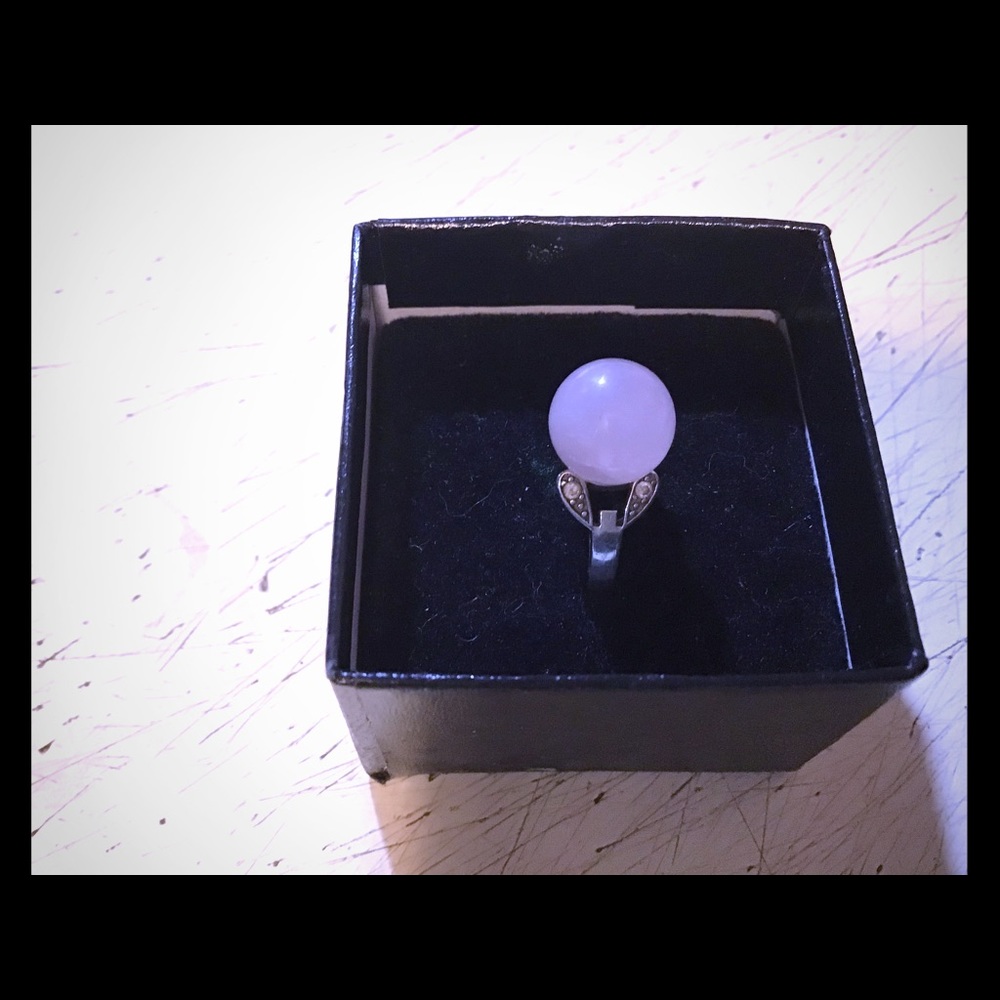 🌹 Rose Quartz Sterling Silver{925} Ring🌹